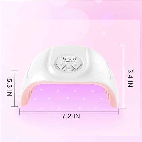 Wisdompark UV Nail Lamp, 72W UV Light for Gel Nails with 21 LED Lights Nail Lamp 3 Speed Timer Fast Curing Poly Gel Polish, Professional Manicure Lamps for Home Salon Nail Art Tools thumbnail 8