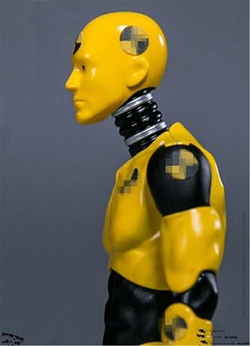1/12 Scale Male Action Figure,6inch Flexible Yellow Testman Crash Test Dummy Action Figure Body Collection (B) thumbnail 7