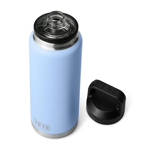 YETI Rambler 36 oz Bottle, Vacuum Insulated, Leakproof, Stainless Steel with Chug Cap - Big Sky Blue - Image 1
