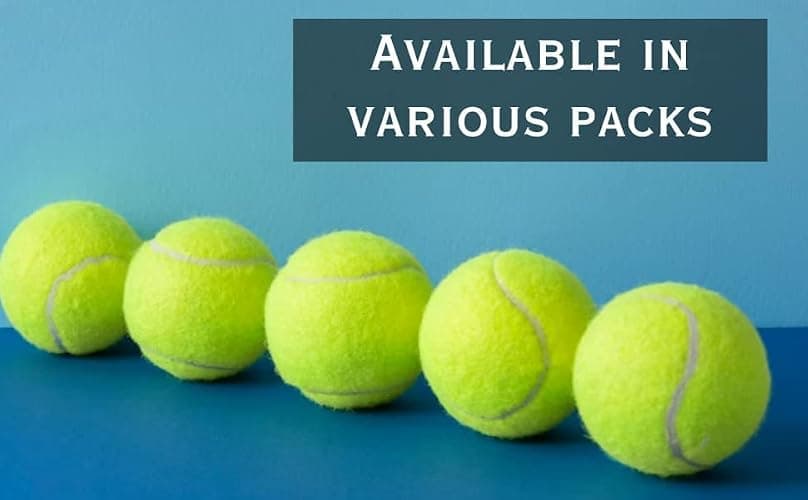 Bargain House - Tennis Balls with Mesh Carrying Bag - Sports - All Court Types - Pressure less - Practice - Durable - Tennis - Cricket Ball - Players - Soft Tennis - Light weight - Green - Pack of 6 thumbnail 2