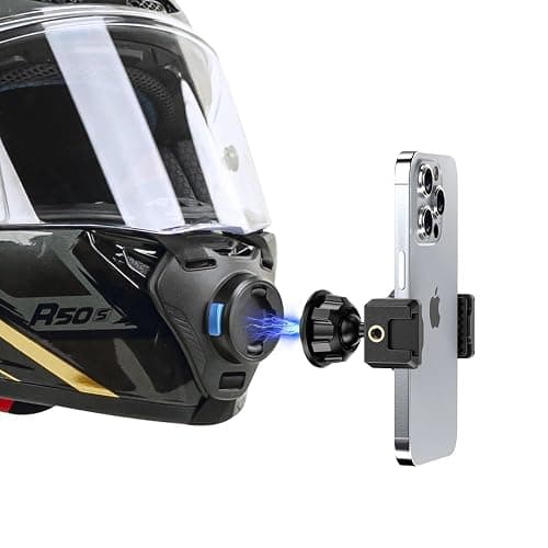 SOH Motorcycle Helmet Chin Strap Mount, Adjustable Magnetic Phone Helmet Chin Mount with Phone Clip for iPhone 16 Pro Max/15/14, Google, Samsung, LG, Pixel, Huawei, Xiaomi,All Smartphones thumbnail 2