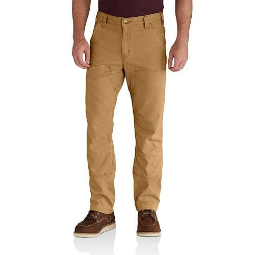 Carhartt Men's Relaxed Straight Rugged Flex Double-Front Denim Dungaree - Image 1
