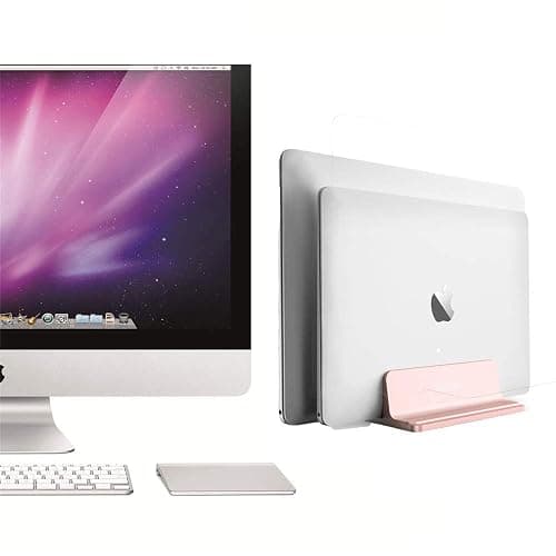 BECEMURU Adjustable Aluminum Laptop Stand, Rose Gold, Fits 14mm to 42mm Laptop Thickness, Protective Non-slip Mat thumbnail 4