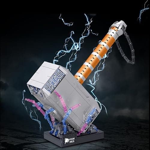 SZRUIZITEC 975PCS Thor Battle Hammer Building Blocks Toys,Creative Super Hero Building Set, Best Gift for 6+ Boys, Girls or Adults thumbnail 2