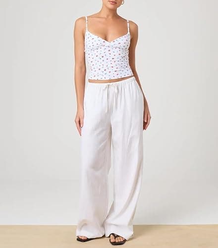 Giraropa Women Summer Basic Cami Shirt Sexy Sleeveless Spaghetti Strap V Neck Tank Top Y2K Slim Fit Going Out Crop Tops thumbnail 3