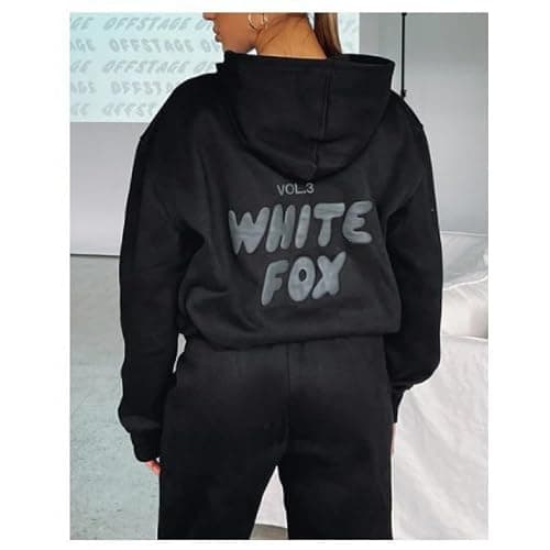 Yavitality 1PCS White Fox Hoodie Women Oversized Cute Sweatshirts for Teen Girls Long Sleeve Shirts Y2K Clothes (18,M) thumbnail 2