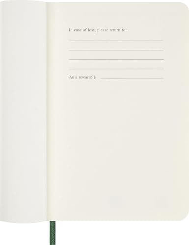 Moleskine Classic 12 Month 2026 Weekly Planner, Soft Cover, Pocket (3.5" x 5.5"), Myrtle Green, 144 pages thumbnail 4