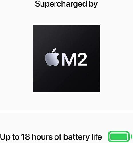 Apple 2022 MacBook Air Laptop with M2 chip (13.6-inch, 8GB RAM, 256GB SSD Storage) Starlight (Renewed) thumbnail 3