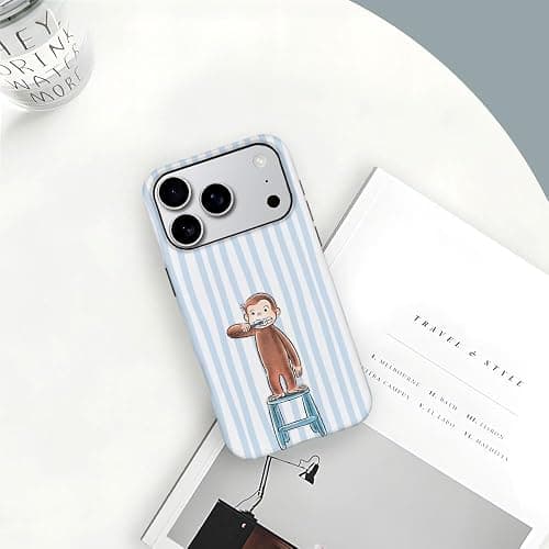 Case for iPhone 17 Pro - [Drop Protection Phone Cover] - Hybrid Case for Girl Women - Funny Monkey Stripes 01 thumbnail 7