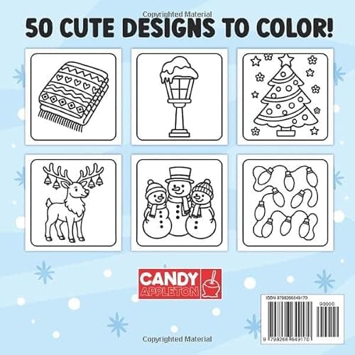 Cozy Winter Bold and Easy Coloring Book: Relaxing Cold-Weather Themed Coloring Pages with Hot Cocoa, Mittens, Holiday Charm & More! Stress-Free Fun for Adults, Seniors, Teens, & Kids thumbnail 2