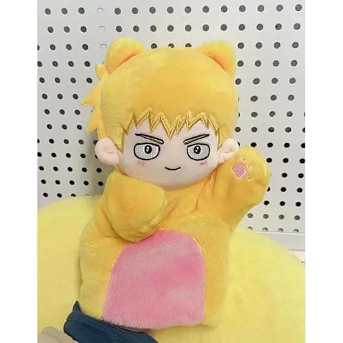 YLQANONG Mob Figure Plush Glove Anime Kageyama Shigeo/Reigen Arataka Soft Plush Stuffed Cushion Mob Anime Figures for Fans 10.24IN thumbnail 2