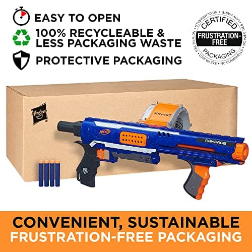 NERF Rampage N-Strike Elite Toy Blaster with 25 Dart Drum Slam Fire for Kids, Teens, & Adults (Amazon Exclusive) thumbnail 2