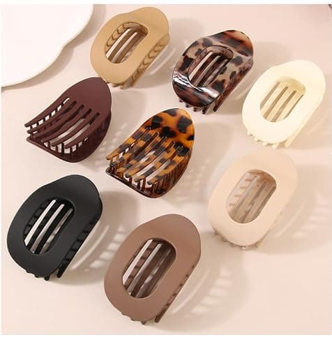 Hailoyearn Flat Hair Clips,4/6 PC Versatile Duckbill,Strong Hold No Slip Flat Claw Clip for Everyday Use,Stylish & Practical. (4PC-3) thumbnail 3