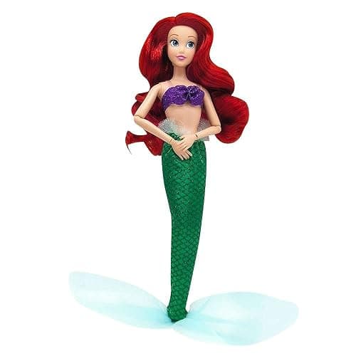 Disney Store Official Disney Princess Classic Doll (Ariel from The Little Mermaid), 11 Inches, Includes Brush with Molded Details, Fully Posable Toy in Classic Outfit - Disney Princess Toys for Girls thumbnail 6