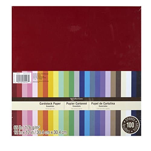 Recollections Essentials 12 inch x 12 inch 100 Sheets of Cardstock Paper - Image 1