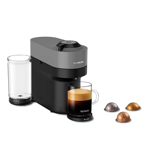 Nespresso Vertuo Pop+ Coffee and Espresso Maker by Breville, Dark Grey - Image 1