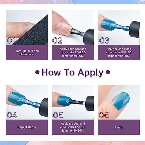 JODSONE 36 Pieces Gel Nail Polish Set U V Light Nail Drill Beginner Set Glossy Surface Easy To Apply Matte Texture All-In-One Manicure Kit…… thumbnail 7