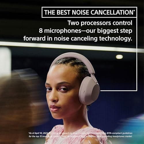 Sony WH-1000XM5 The Best Wireless Noise Canceling Headphones, Auto NC Optimizer, 30-Hour Battery, Alexa Voice Control, Smoky Pink - Smoky Pink - One Size - Headphones thumbnail 5