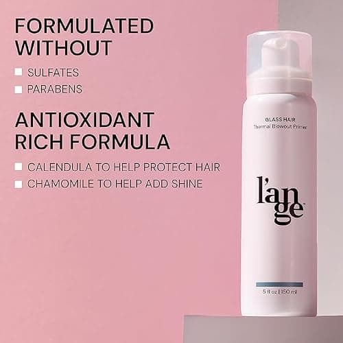 L'ANGE HAIR Glass Hair Thermal Blowout Primer | Heat Protectant Spray for Frizz Control & Shine | Blow Dry Support Styling Mist | For All Hair Types | 5 fl oz thumbnail 5