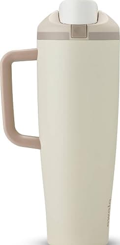 Owala FreeSip Tumbler - Stainless Steel - 40-oz. - Tan (Lightly Toasted) - Image 1