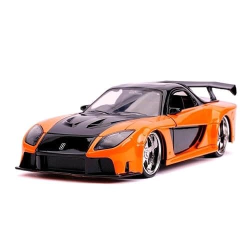 fast & furious han's mazda rx-7 1:24 die-cast vehicle thumbnail 2