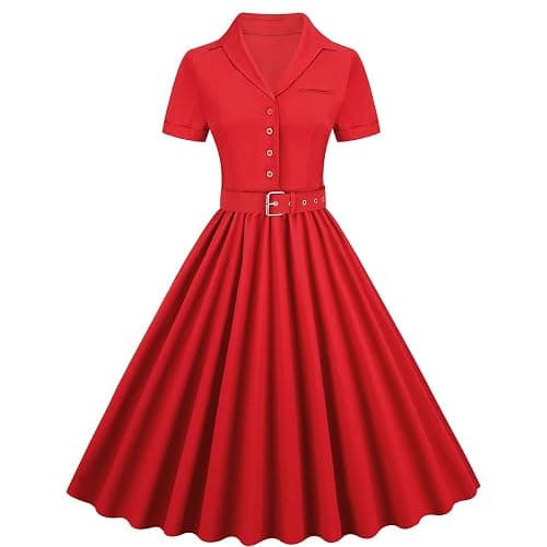 ODIZLI Women's Summer Retro Vintage Sleeveless Floral Polka Dot Print Midi A-line Dress S-2XL - Image 1