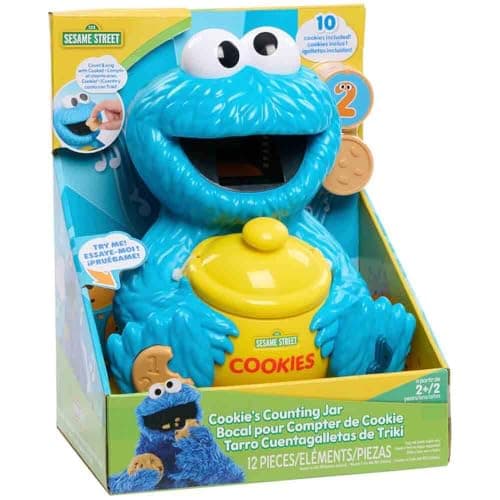Sesame Street Cookie's Counting Jar, 12-Pieces, 20+ Phrases and Sounds, Learning and Education, Kids Toys for Ages 2 Up by Just Play thumbnail 3