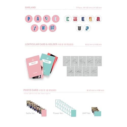 TWICE - 2nd Mini Album PAGE TWO Random Ver. Cheer Up Package + Photobook + Garland R + Photocard + Gift thumbnail 4