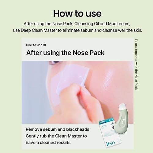 ILSO Blackhead Remover & Pore Care Bundle – Super Melting Sebum Softener (5.29 fl oz) with 40 Cotton Pads + Deep Clean Master Blackhead Remover Tool, Korean Skincare for Sebum & Pore Cleansing thumbnail 7
