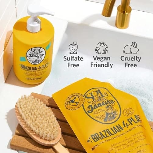 SOL DE JANEIRO Brazilian Play Moisturizing Shower Cream-Gel Body Wash - Premium Body Cleanser - Hydrating for Soft Skin thumbnail 7