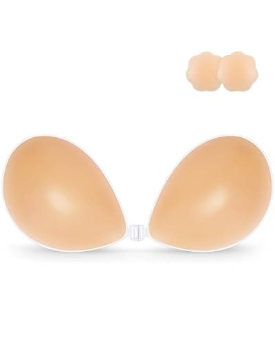 Niidor Adhesive Bra Strapless Sticky Invisible Push up Silicone Bra for Backless Dress - Image 1