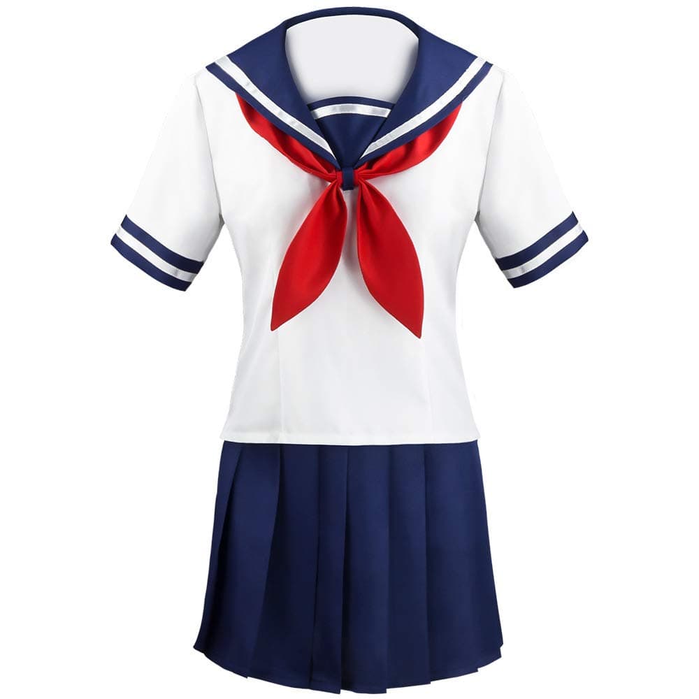Women Anime Yandere Simulator Ayano Aishi Yandere Chan Cosplay Costume School Uniform Japanese Sailor Girl - Image 1