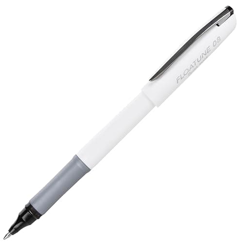 Pentel Floatune Ultra Smooth Writing Rollerball Pen, Everyday Writing, Office Supplies, School Supplies, 0.8mm Bold Point, Black Ink, BY108-A, Box of 12 thumbnail 4