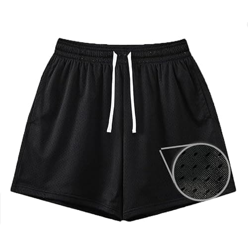 Waghaw Mens Mesh Shorts 6Inch/9Inch Inseam Mens Athletic Shorts Breathable Fabric for Gym and Workouts - Image 1
