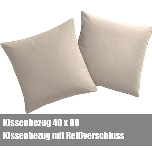 Soifox Bettwäsche 200x220 Beige - aus Mikrofaser Bügelfrei & Knitterfrei Bettbezug 200 x 220 Set mit 80x80 cm Kissenbezug 2er Set Bettwasche mit Reißverschluss thumbnail 6