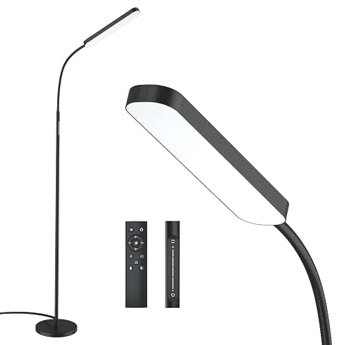 Wio-Mio Floor lamp, 15w/1000lm Bright LED Floor Lamp with Stepless Adjustable 3000K-6000K Colors and Dimmer, Remote and Touch Control, Adjustable Floor Lamp for Living Room - Image 1