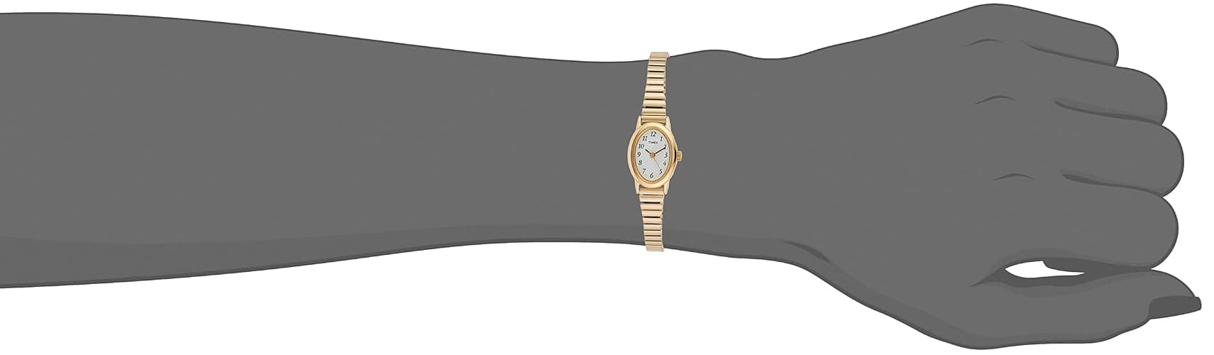 Timex Women's Cavatina Watch - TPearl Dial Gold-Tone Case - Gold-Tone/White thumbnail 4