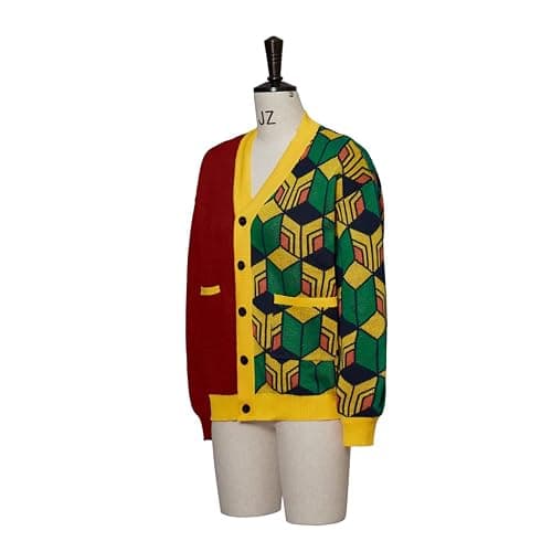 iSHOWcos Anime Cardigan Giyuu Sweater Knitted Jacket Coat thumbnail 5