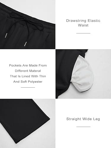 Trendy Queen Womens Wide Leg Fleece Lined Sweatpants Winter Baggy Lounge Travel Pants Fashion Outfits 2025 Joggers Clothes thumbnail 4