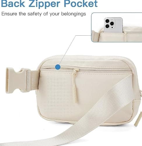 Letter Waist Pack for Women Girls – Initial Crossbody Fanny Pack with Keychain, Personalized Gift Bag(A) thumbnail 7