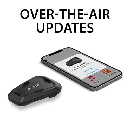Cardo Systems Spirit Motorcycle Bluetooth Communication Headset, 2-Way Bluetooth, Thin 32mm Speakers, Waterproof, Universal Connectivity - Single Pack thumbnail 7