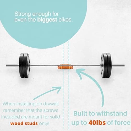 WOKK Wooden Bike Wall Mount - Horizontal Bicycle Wall mount for Home or Garage, Wall Bike Rack for apartment, Your Elegant Indoor Bike Storage thumbnail 5