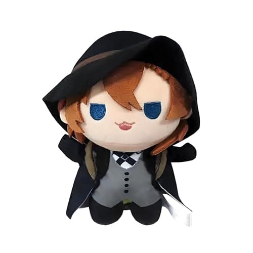 BSD Plush Chuuya Nakahara Figure BSD Dazai Plush 7.87'' Anime Plushies Ranpo Edogawa Stuffed Doll Mini Hug Pillow Cushion Sofa Decoration - Image 1