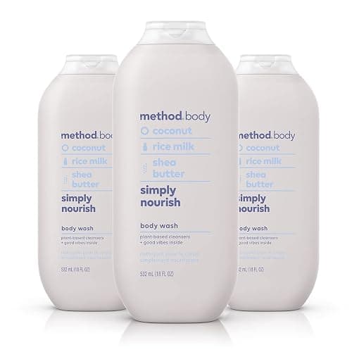 Method Body Wash, Simply Nourish, Paraben and Phthalate Free, 18 oz (Pack of 3) - Image 1