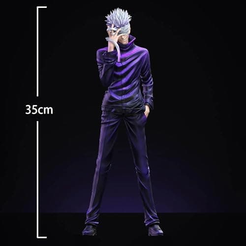 YLQANONG JJK Figures Gojos Anime Figure Statues Gojos JJK Anime Action Figurine Ornament Desk Decoration 13.78IN thumbnail 3