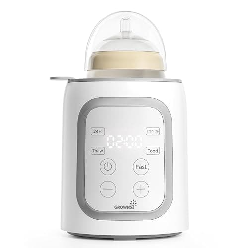 Grownsy 8-in-1 OG Fast Bottle Warmer with Timer, Gray | Fast & Even Heating, Nutri-Preserve, Safe Material, Precise Temp, Easy Operation, Multi-Use Bottle Warmer for All Feed Stages - Image 1