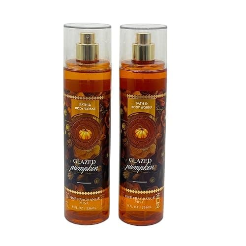 Bath & Body Works GLAZED PUMPKIN Fine Fragrance Mist 2-Pack Gift Set with Red Bow for Holidays – 8 fl oz Each – 2025 Fall Collection thumbnail 3