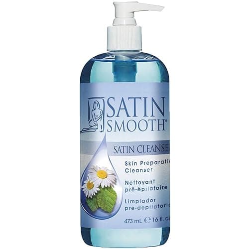 SATIN SMOOTH Pre Wax Cleanser - Antiseptic Formula for Pre Wax Hair Removal Skin Prep, Deep Cleansing & Irritation-Free Waxing, AfterWax Care, 16 oz - Image 1
