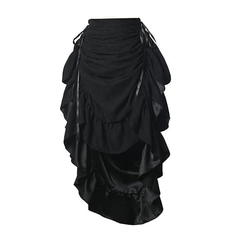 GRACEART Women's Victorian Steampunk Skirt Pirate Costume Burlesque - Image 1