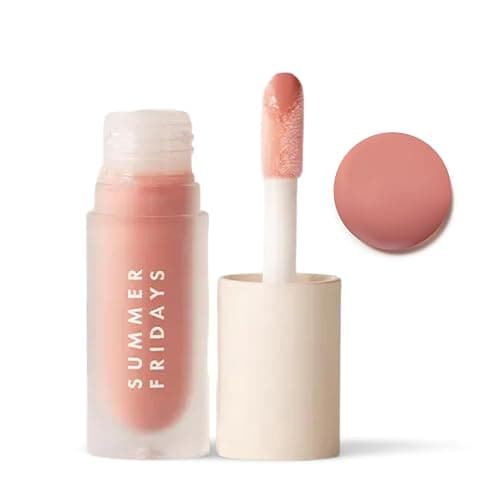 Summer Fridays Dream Lip Oil - Tinted Lip Oil with Moisturizing Sheer Coverage, High-Shine and Deep Hydration - Non-Sticky Formula for Long-Lasting Softness - Bare Sand (0.15 Oz) - Image 1